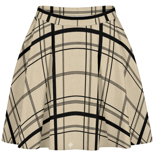 Altgotycka Beżowa Spódniczka Dark Academy