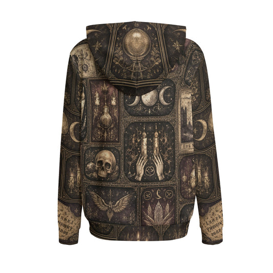 Occultystyczna Damska Bluza Hoodie | Wicca Dark Patchwork
