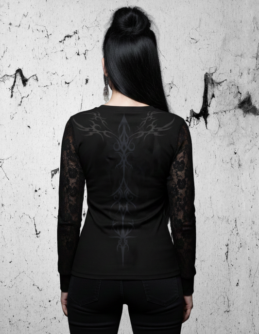 Gotycka Bluzka z siateczką Trust Me I Bite