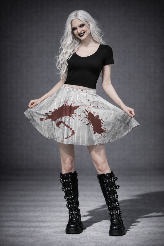 Alt-Gotycka Spódniczka Mini Bloodly Alice | Altgoth Lolita