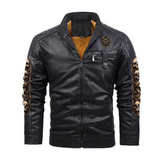 Death Metal PU Leather Jacket