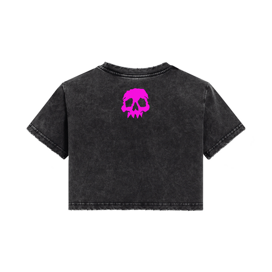 Punk Rock Pastel Washed Crop Top