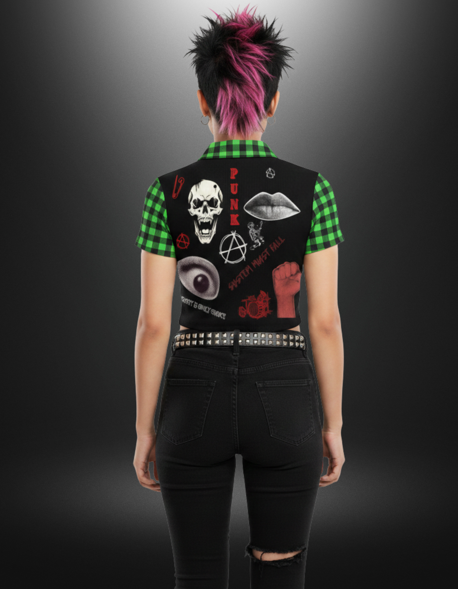 Punkowe Topy Damskie