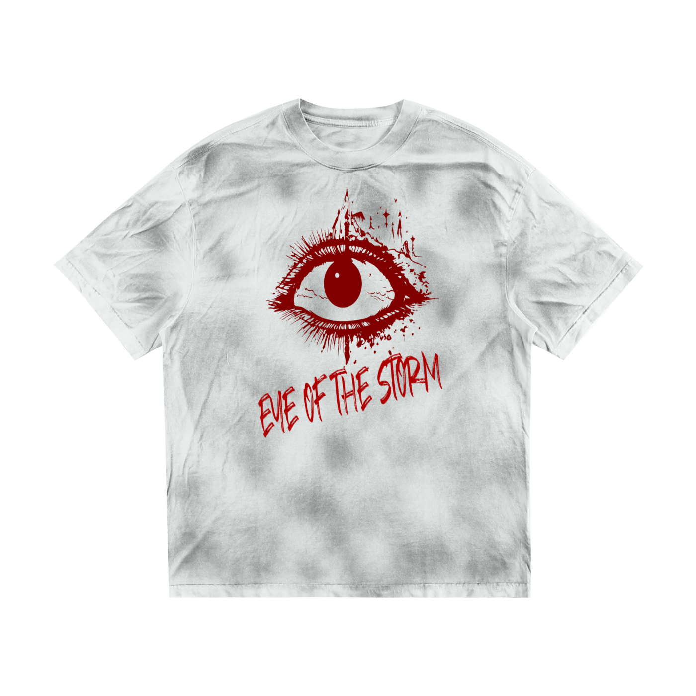 Koszulka Grunge Goth Washed Unisex | Eye of the Storm | 270 GSM