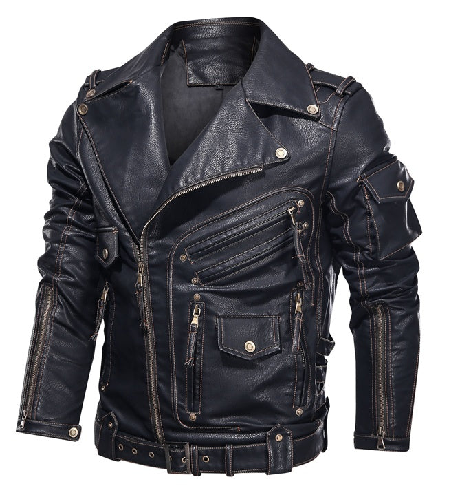 Metalowa Kurtka Skórzana Basic Antisystem Armor