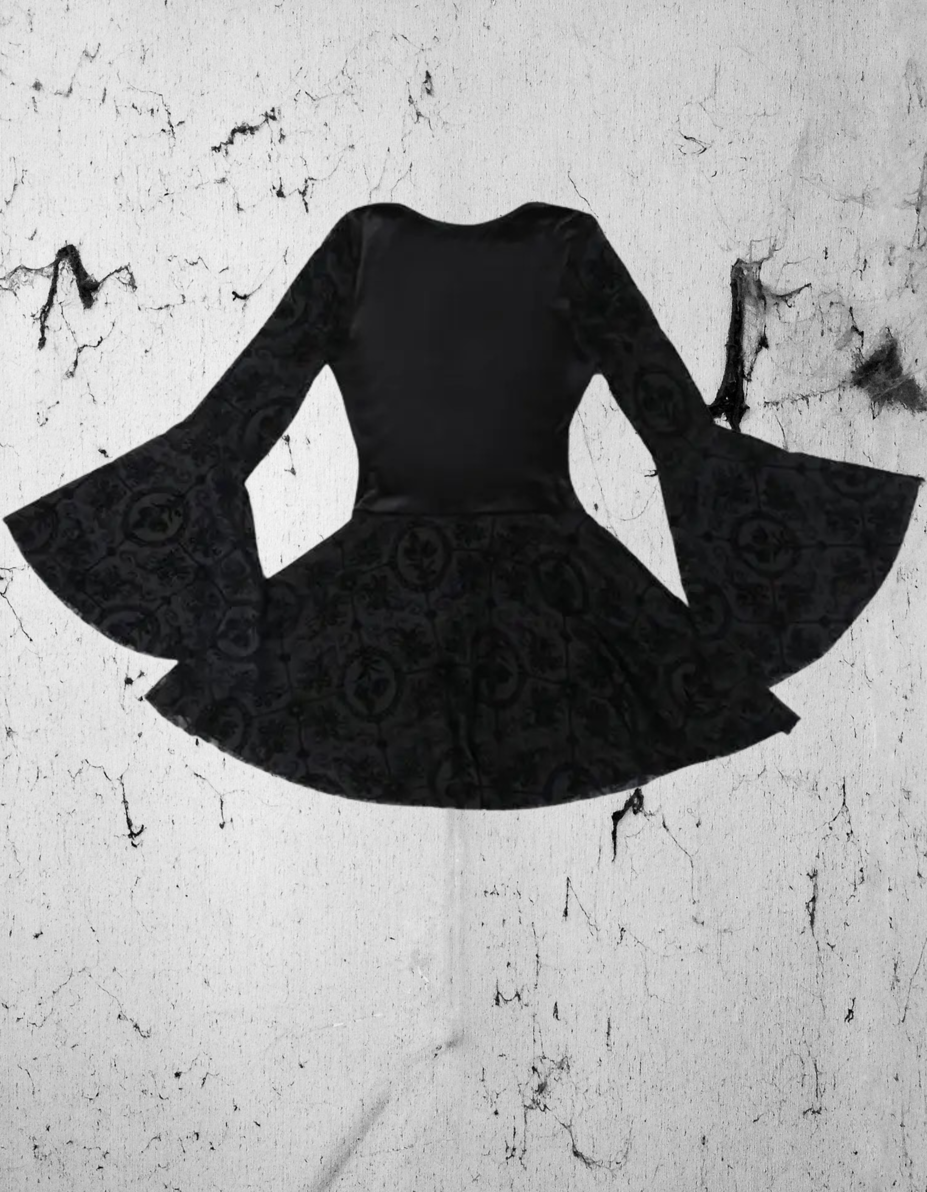 Gotycka Sukienka Mini Black Veil Makabre Dance | Victorian Gothic