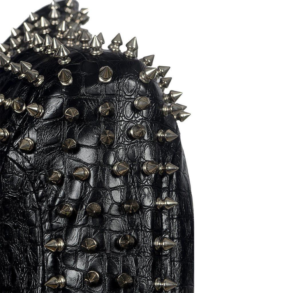 Death Metalowa Kurtka Skórzana z ćwiekami - Heavy Metal Pain Armor