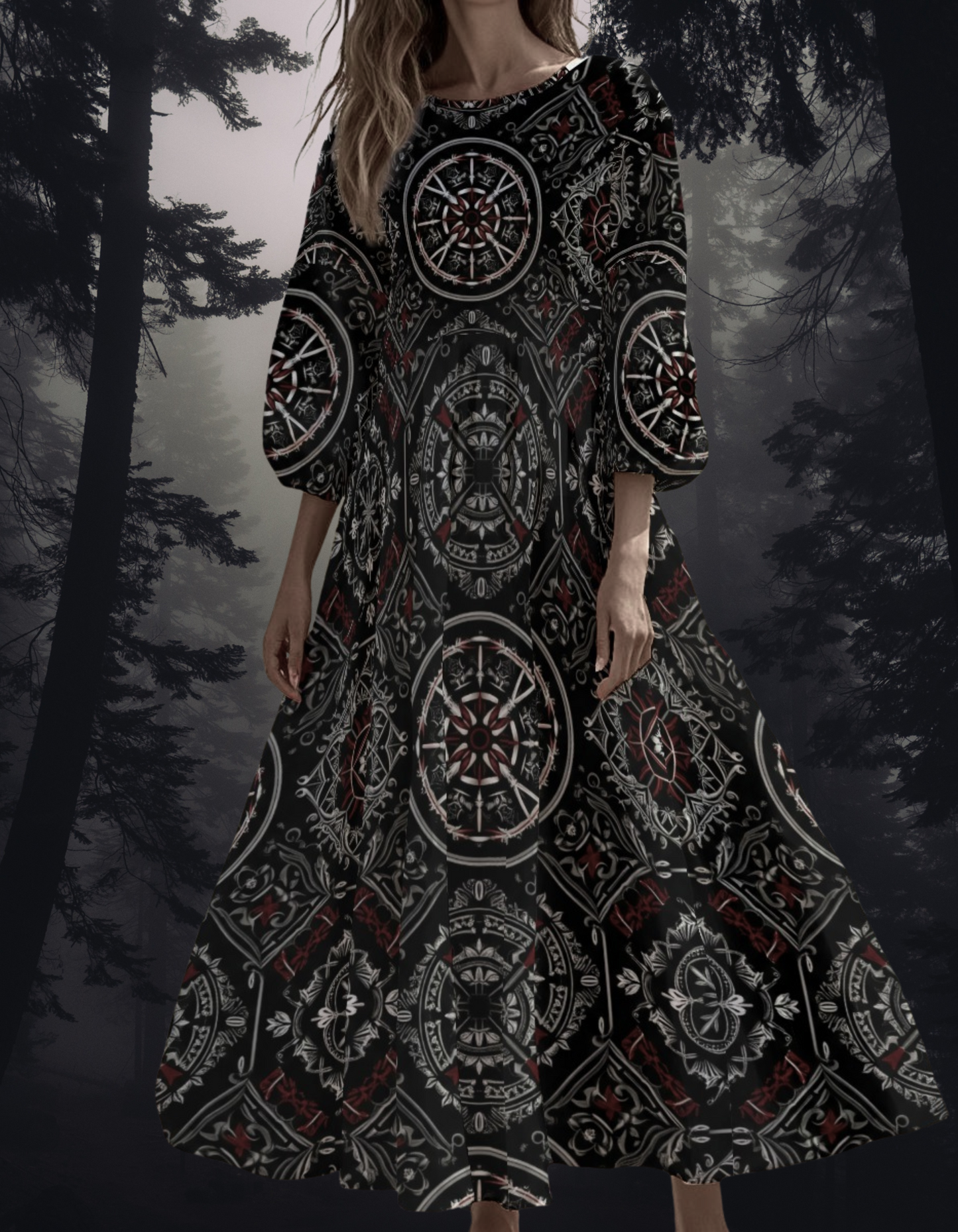 Sukienka Runiczna Slavic Dark