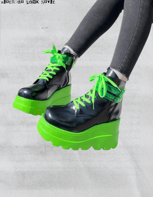 Punkowe Buty Neon Rebel | Punk Design