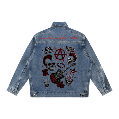 Punk,Punk Denim Jacket,Punk Rebel Clothes,Alternative Denim Jacket,Punk Premium Clothes,Punk Rock Denim Jacket,Punk Rock