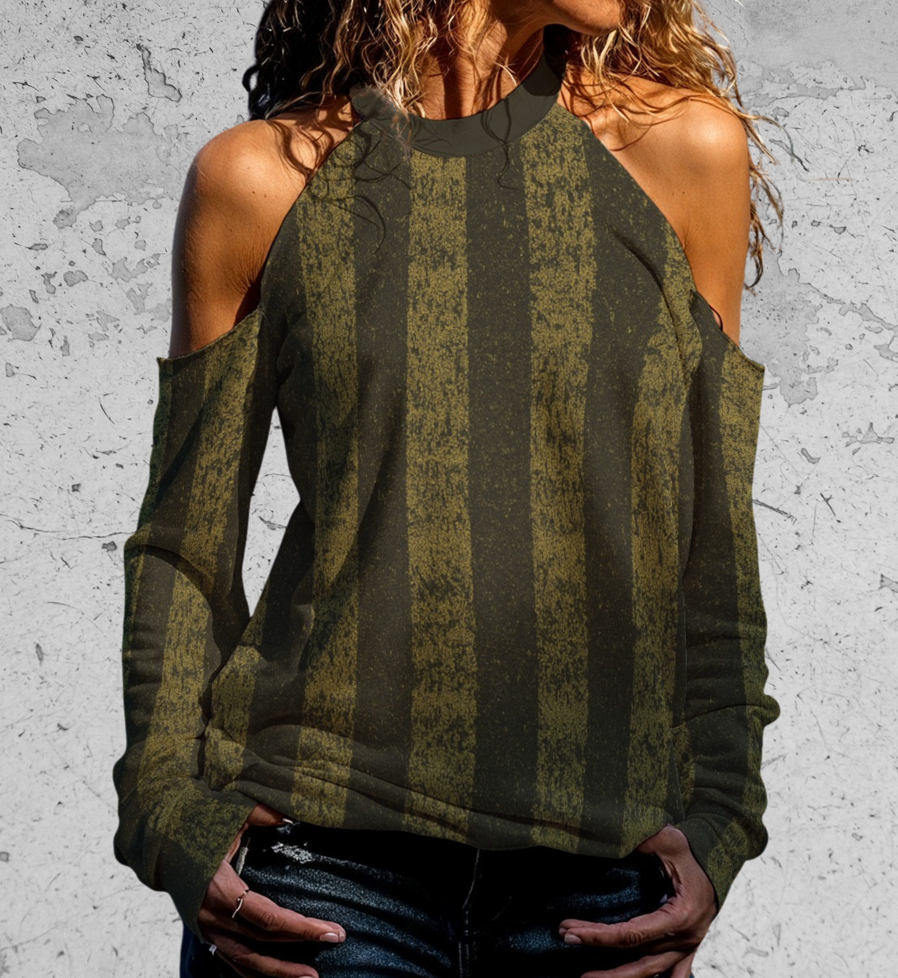 Damska Bluza Grunge Rotten Strips | Classic Grunge