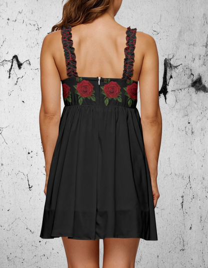 Gotycka sukienka mini Dark Rose Princess