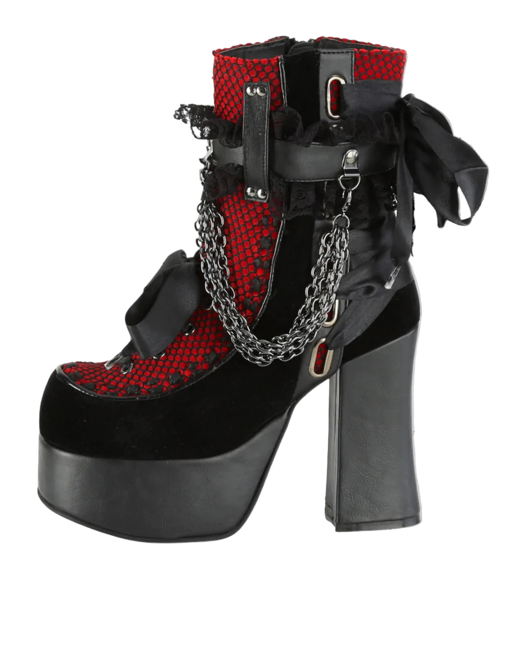 Gotyckie Botki Dark Bloodly Elegance