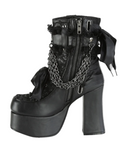 Gotyckie Botki Dark Abbysal Elegance
