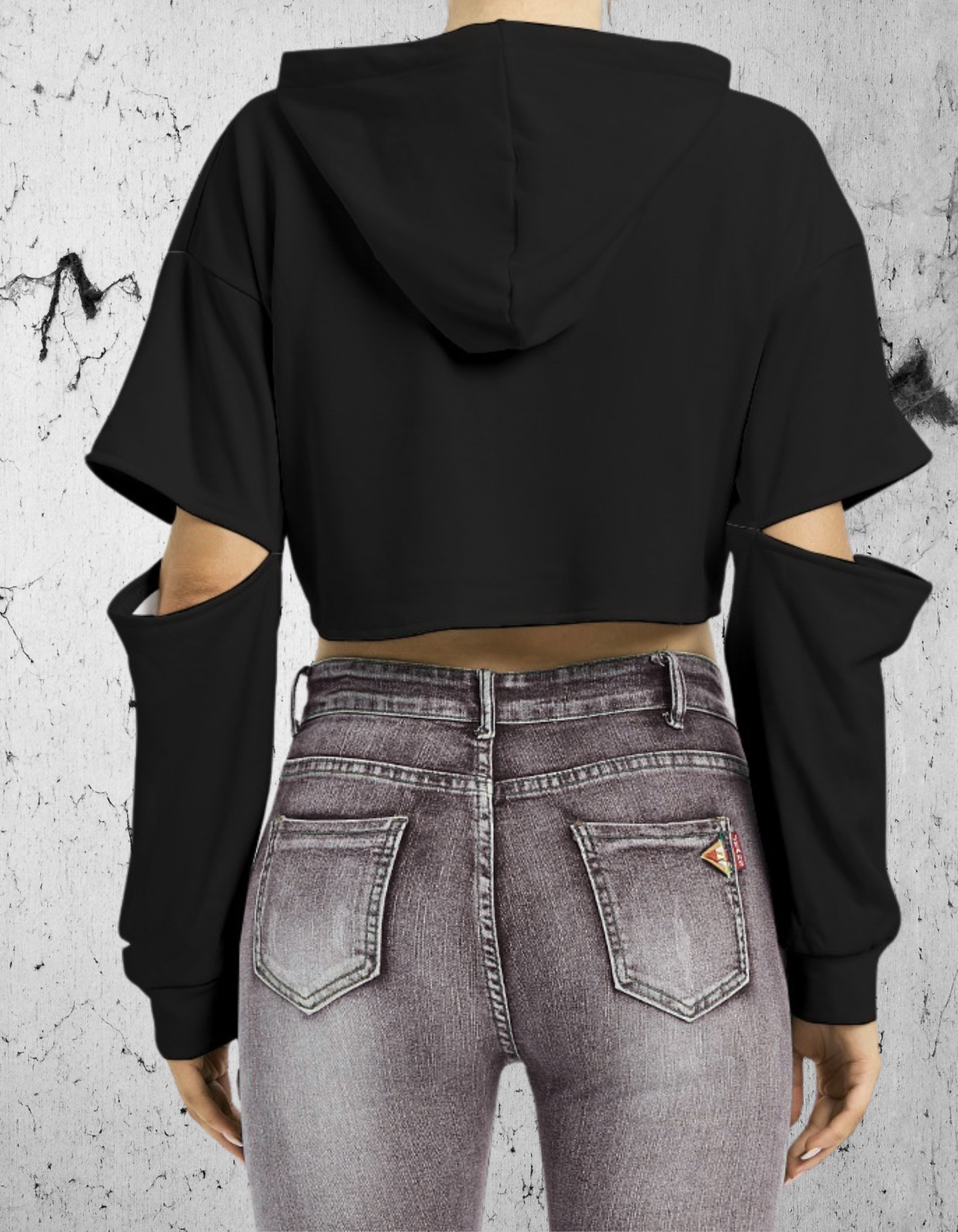 Gotycka Bluza Typu Crop Abyssal Rose