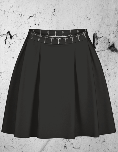 Gotycka Spódniczka Dark Cross Strip