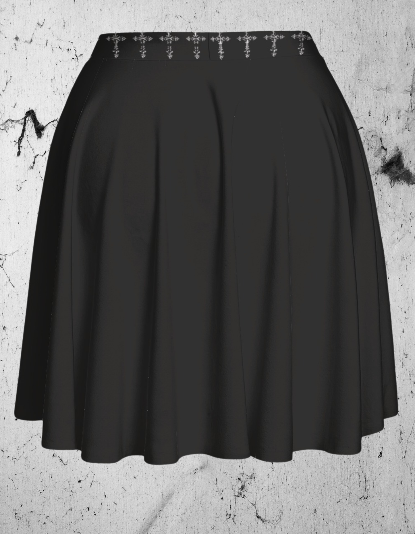 Gotycka Spódniczka Dark Cross Strip