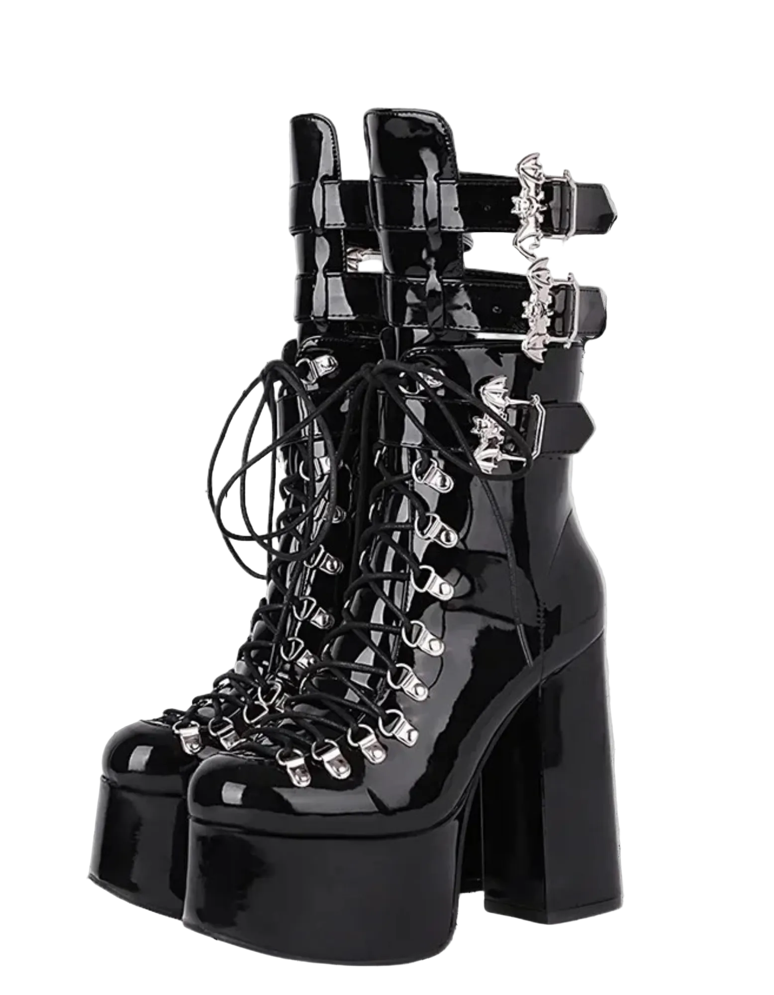 Gotyckie Botki na platformie Dark Trace Gothic Boots