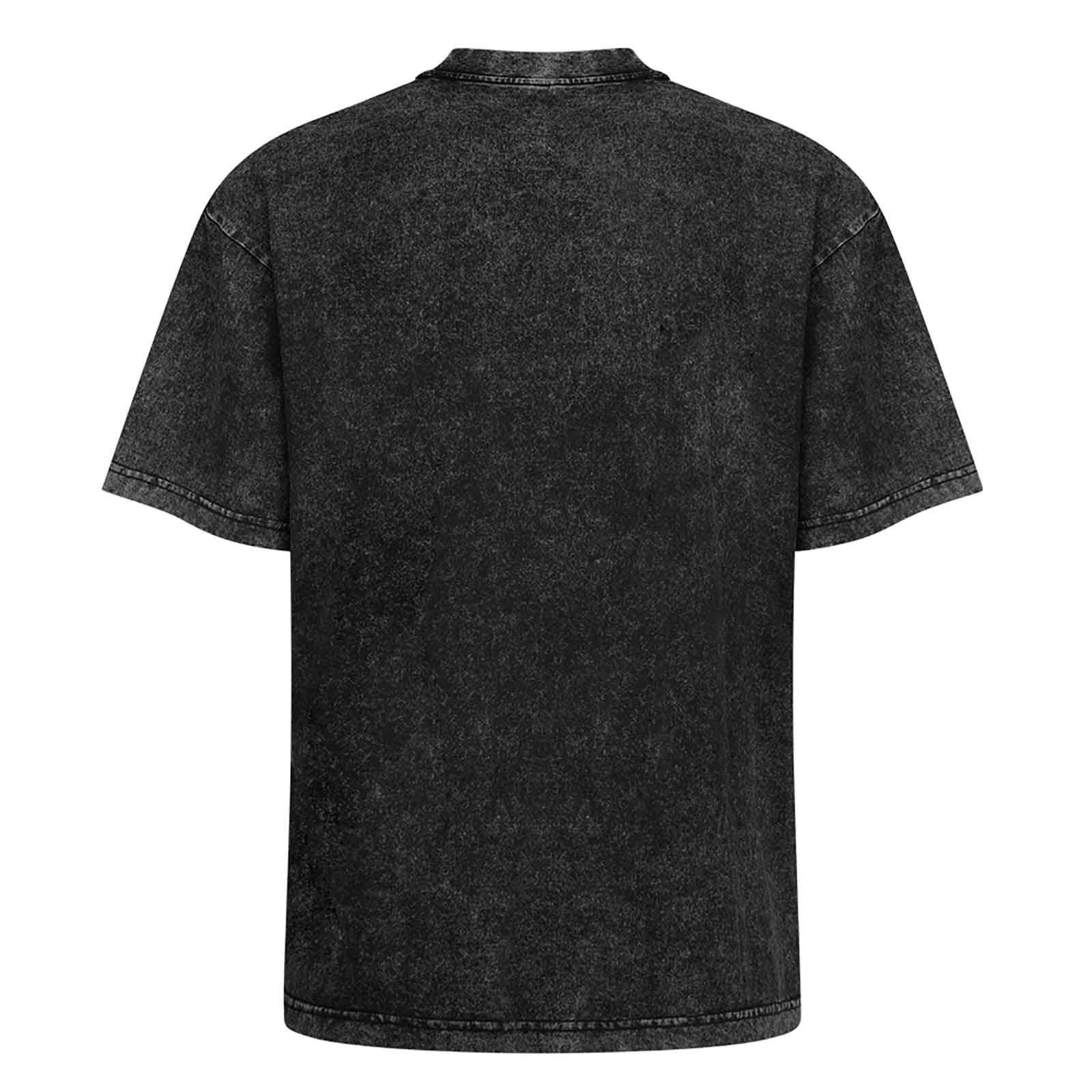 Gotycka Koszulka Oversize Vintage Washed | Dark Fallen Angel | Y2K Goth Washed Tee 190 GSM