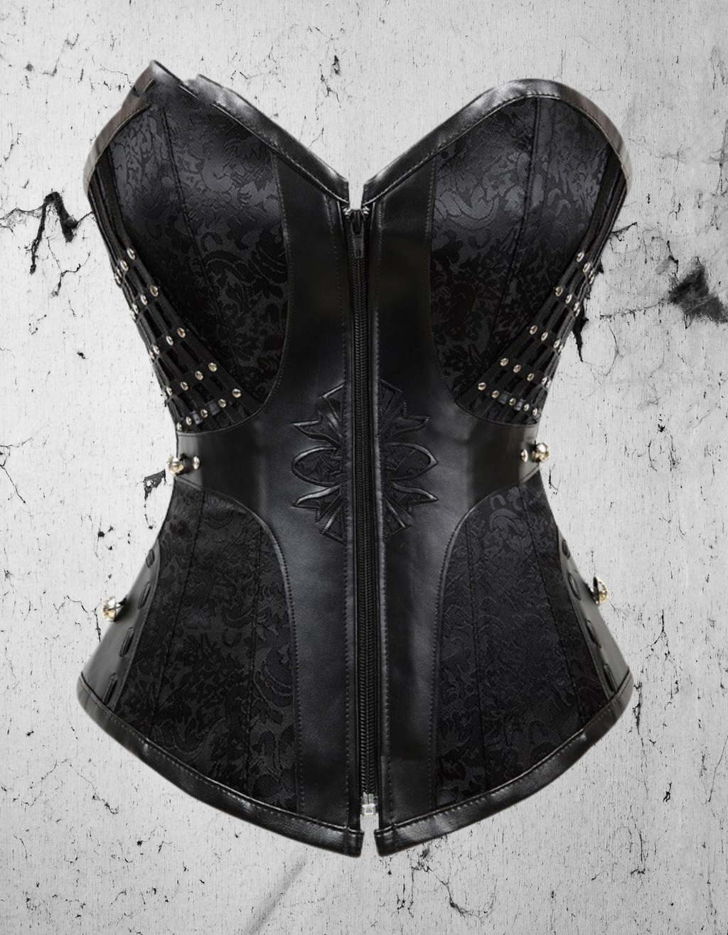 Gorset Gotycki Abyssal Armor – Pancerz z Otchłani | Dark Fantasy Underbust | Void Goth Aesthetic