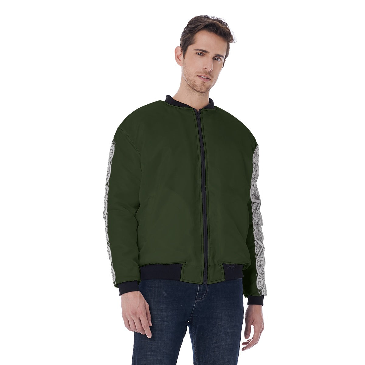 Słowiańska Kurtka Gotycka Bomberka - Forest Wolf Guard