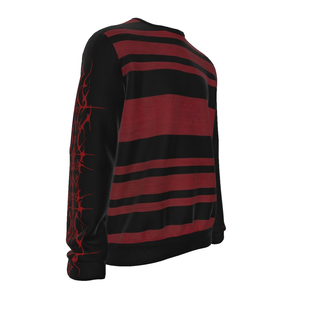 Bluza Gotycka Grunge w Pasy | Evil Stripes | 100% Bawełna 310 GSM