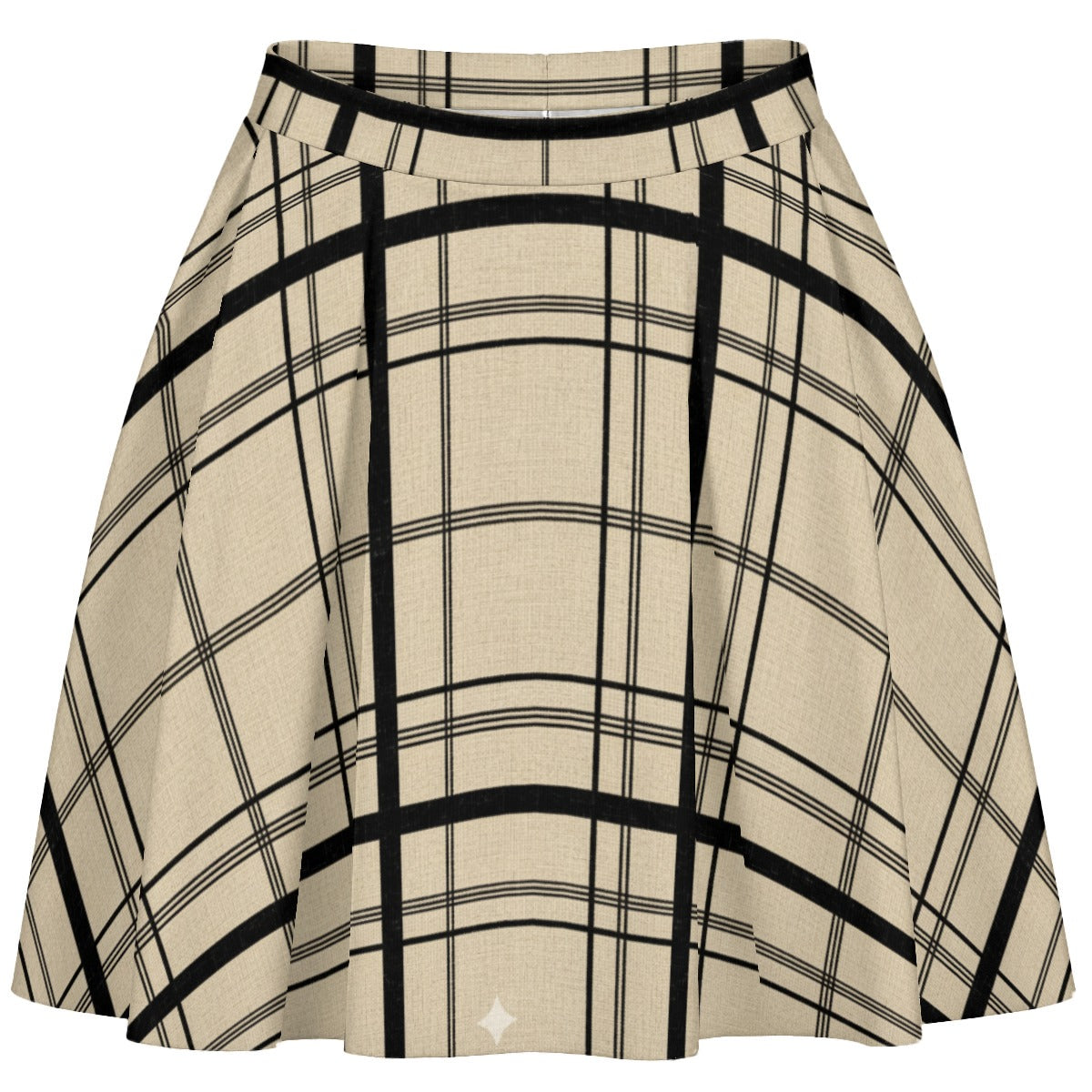 Altgotycka Beżowa Spódniczka Dark Academy