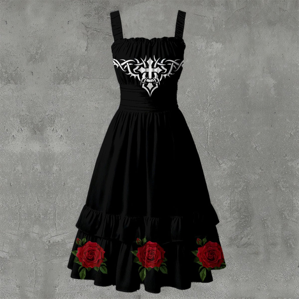 Sukienka Gotycka Rose&Pain Cross