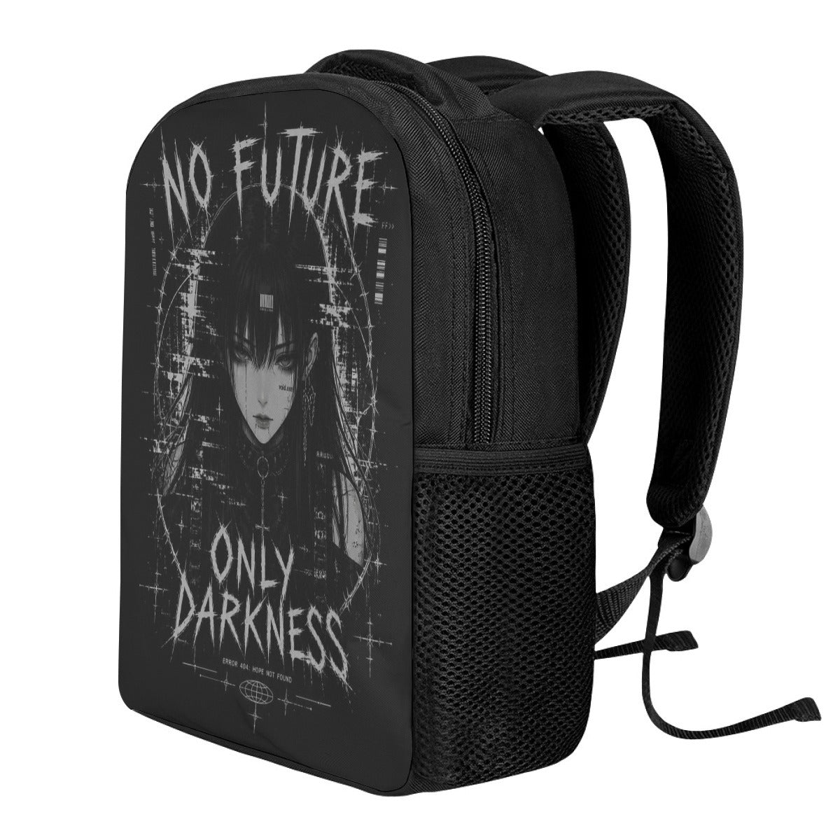 Gotycki Plecak Y2K „Only Darkness” – Darkwear Backpack z Motywem Anime Goth