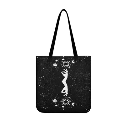 Moonveil Witchcore Tote Bag | Gothic Occult Shoulder Bag