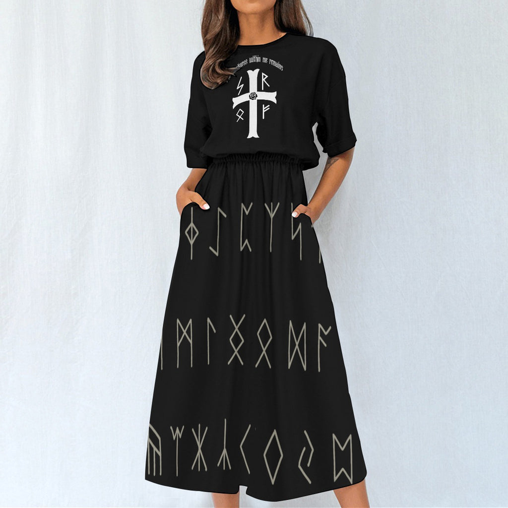 Sukienka Gotycka Runiczna Goth-Wicca