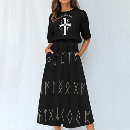 Sukienka Gotycka Runiczna Goth-Wicca
