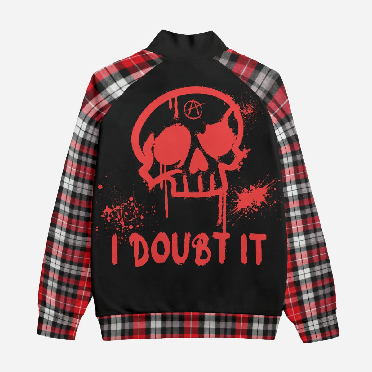 Kurtka Bomberka Grunge Punk w Kratę Unisex | I DOUBT IT | 310 GSM