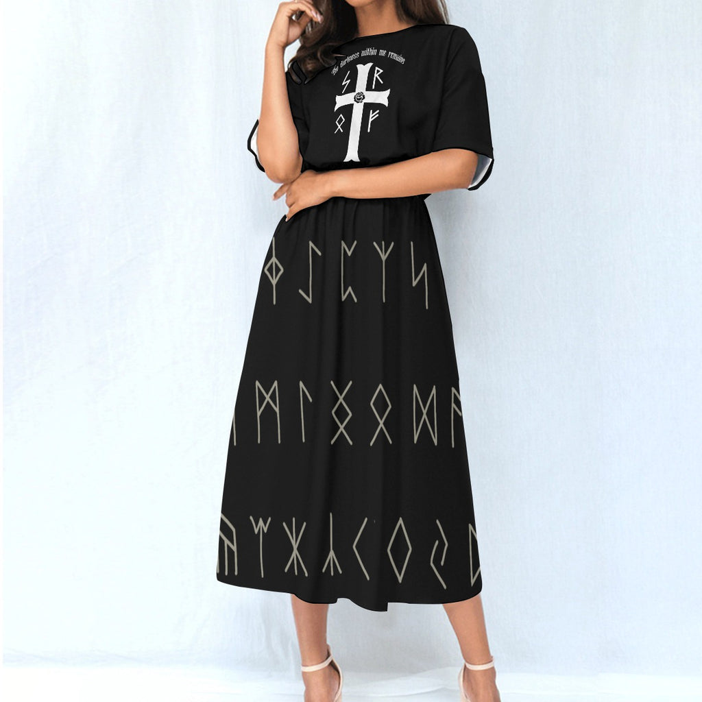 Sukienka Gotycka Runiczna Goth-Wicca