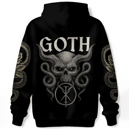 Bluza Gotycka Goth Demon Snake&Rose