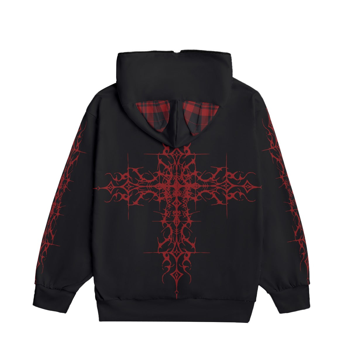 Japońska Bluza Gotycka Harajuku z Kocimi Uszami | AKAI NEKO Full-Zip