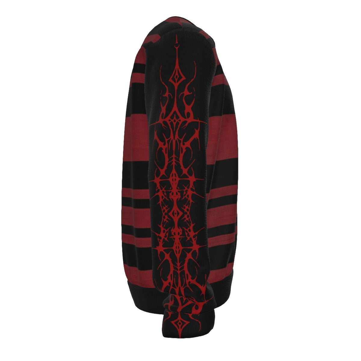 Bluza Gotycka Grunge w Pasy | Evil Stripes | 100% Bawełna 310 GSM