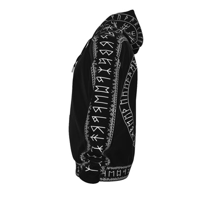 Gotycka Bluza na Zamek - Dark Occult Rune Circle