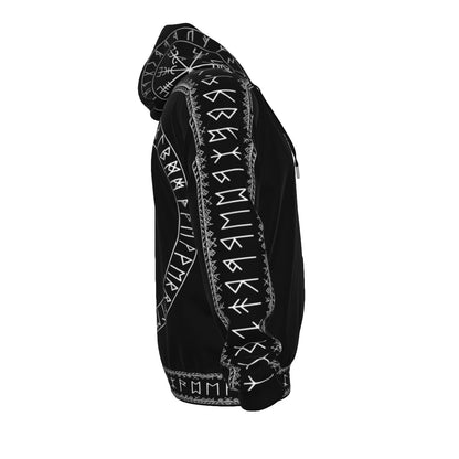 Gotycka Bluza na Zamek - Dark Occult Rune Circle