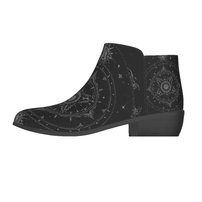 Gotyckie Buty Damskie Celestial Silver Witchcore | Celestial Gothic Boots