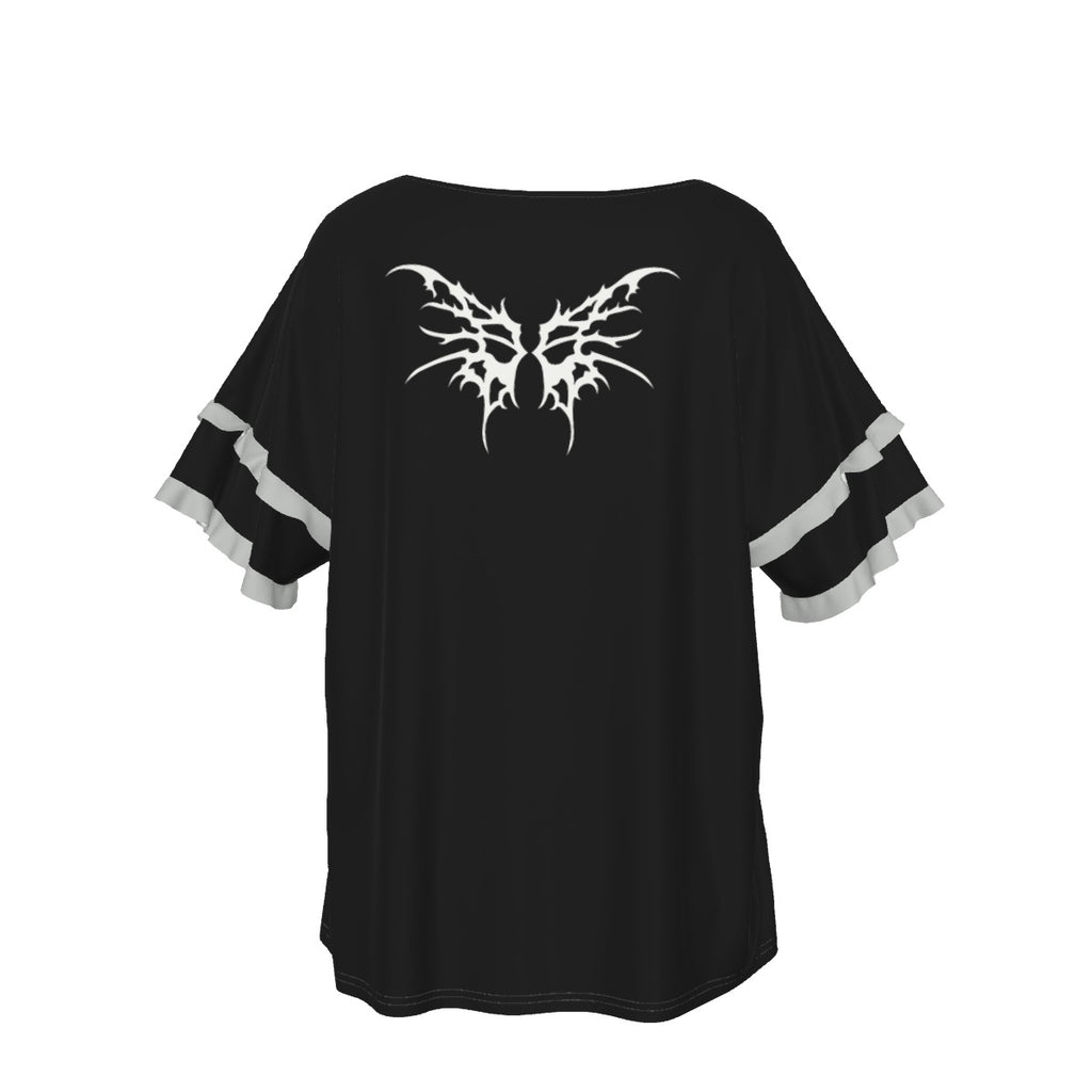 Damska Gotycka Bluzka | Dark Cloak of Sweet Death | Jersey