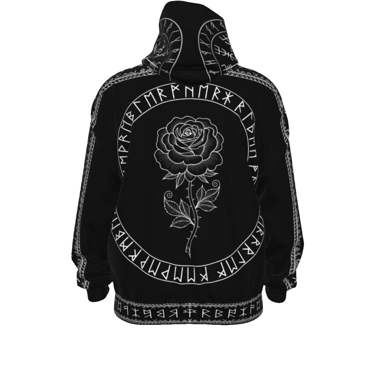 Gotycka Bluza na Zamek - Dark Occult Rune Circle