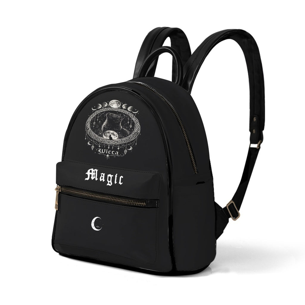 Gotycki Plecak Wicca Magic – Czarny Gothic Backpack Witchcore Moon | Dark Aesthetic Bag