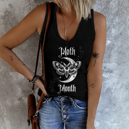 Gotycki Tank Top Moth&Month