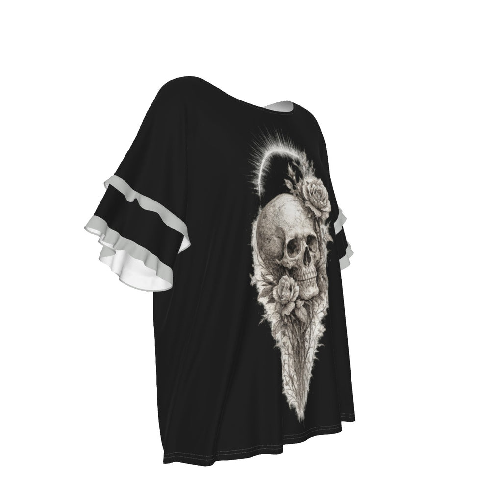 Damska Gotycka Bluzka | Dark Cloak of Sweet Death | Jersey