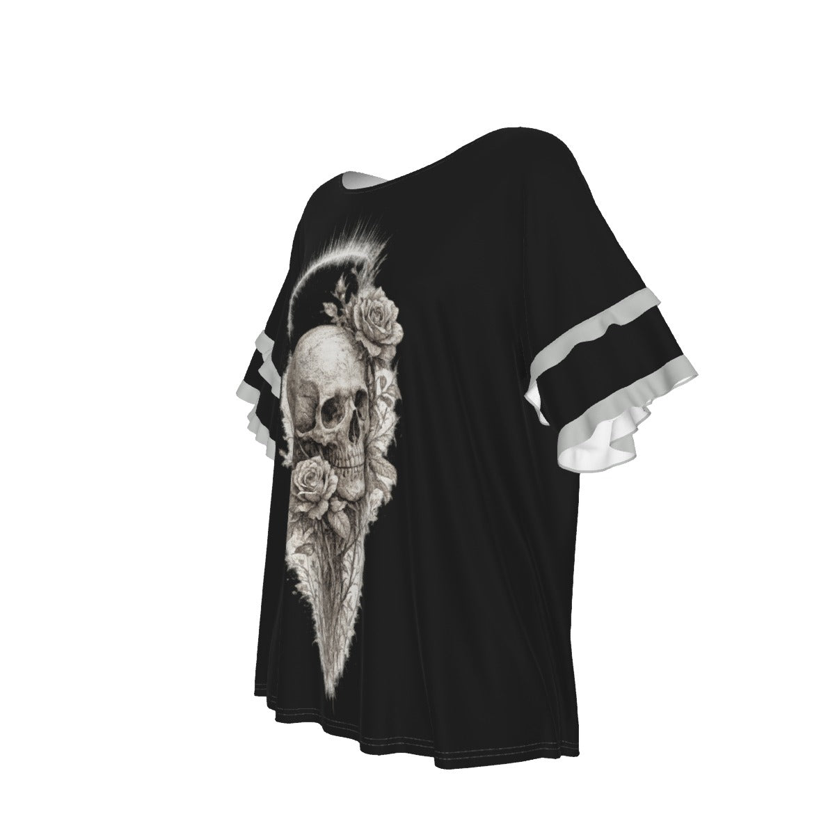 Damska Gotycka Bluzka | Dark Cloak of Sweet Death | Jersey