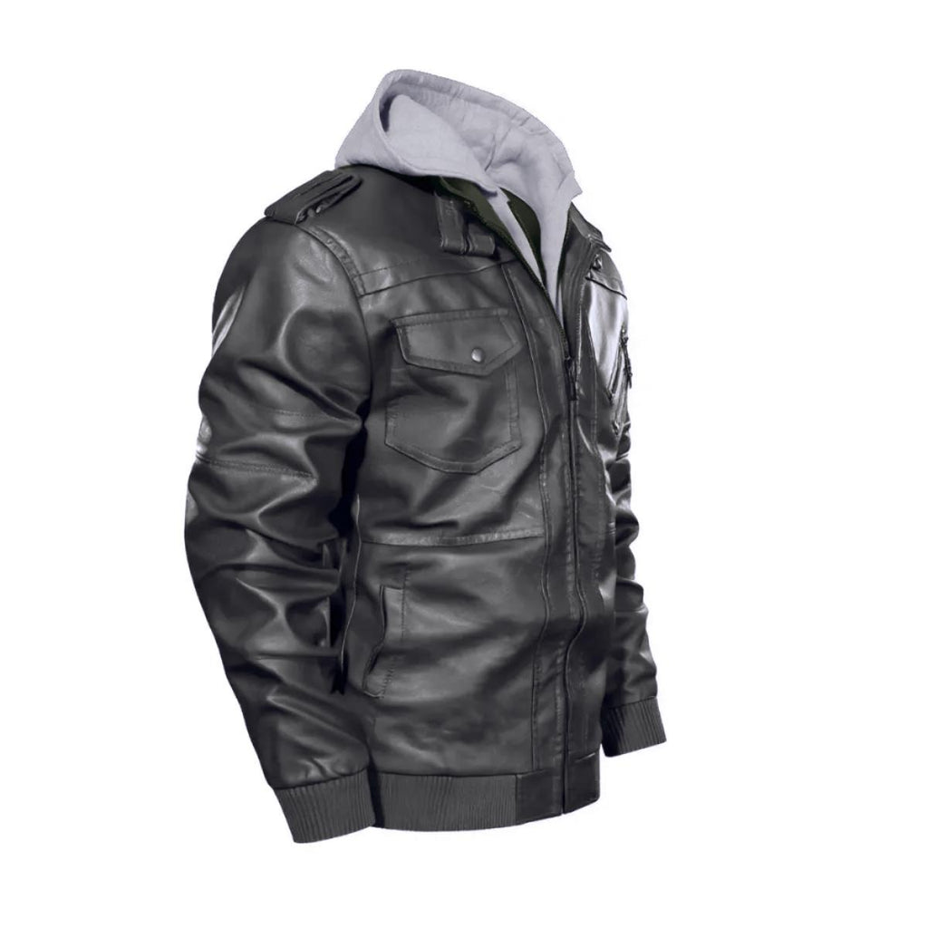 Death Metalowa Kurtka Skórzana Abyss Demon - Heavy Metal PU Jacket