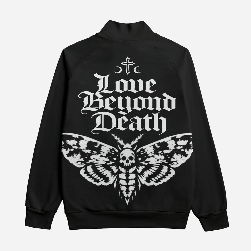 Gotycka Kurtka Bomber Streetwear 310 GSM | Black Cathedral I | 100% Bawełna