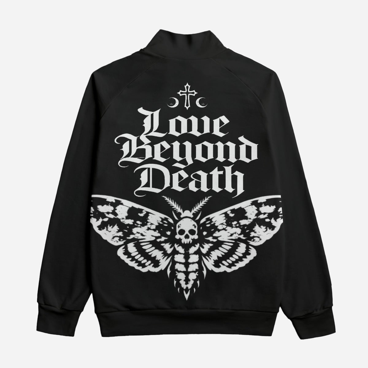 Gotycka Kurtka Bomber Streetwear 310 GSM | Black Cathedral I | 100% Bawełna