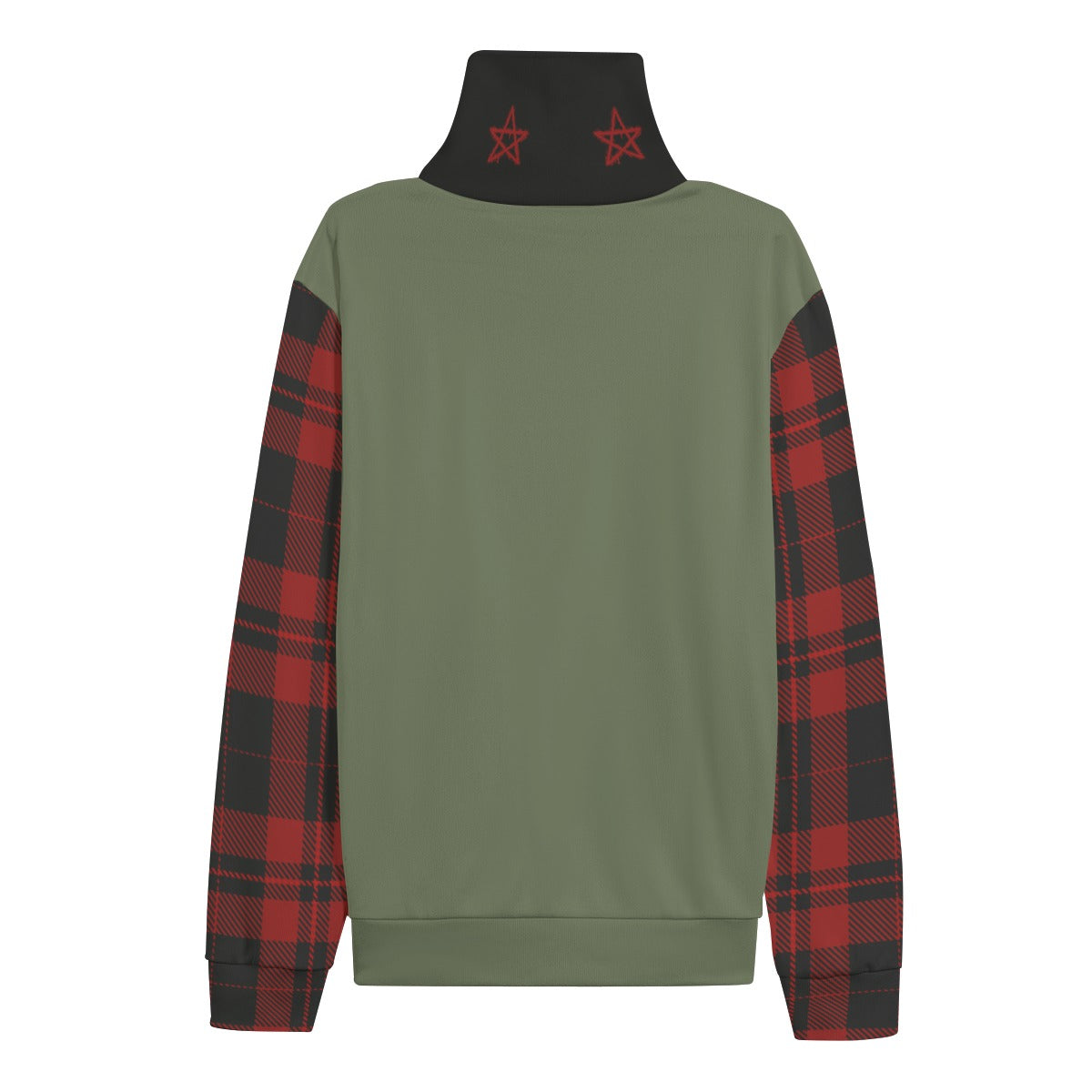 Alternatywny Sweter Grunge Sweet Terror | Red Tartan | 280 GSM